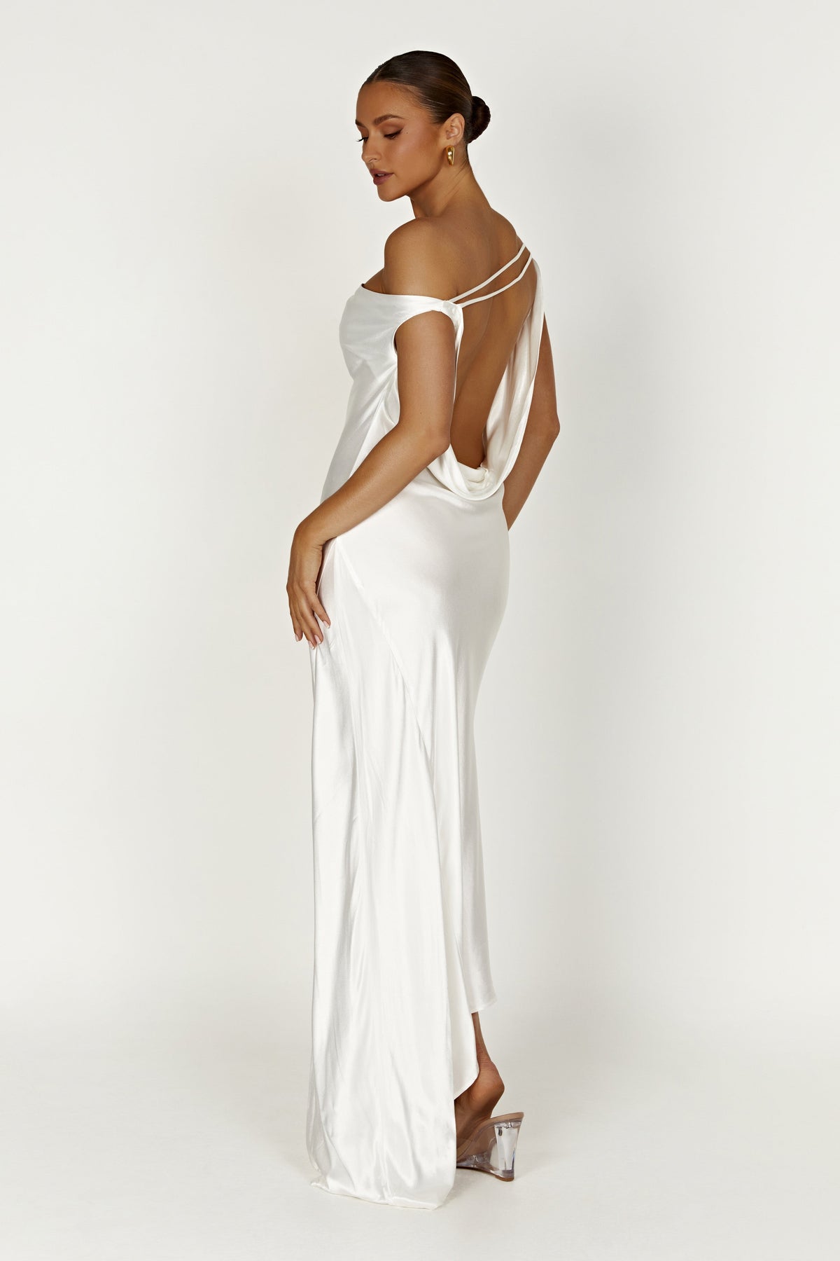 Giselle Off Shoulder Cowl Neck Maxi Dress