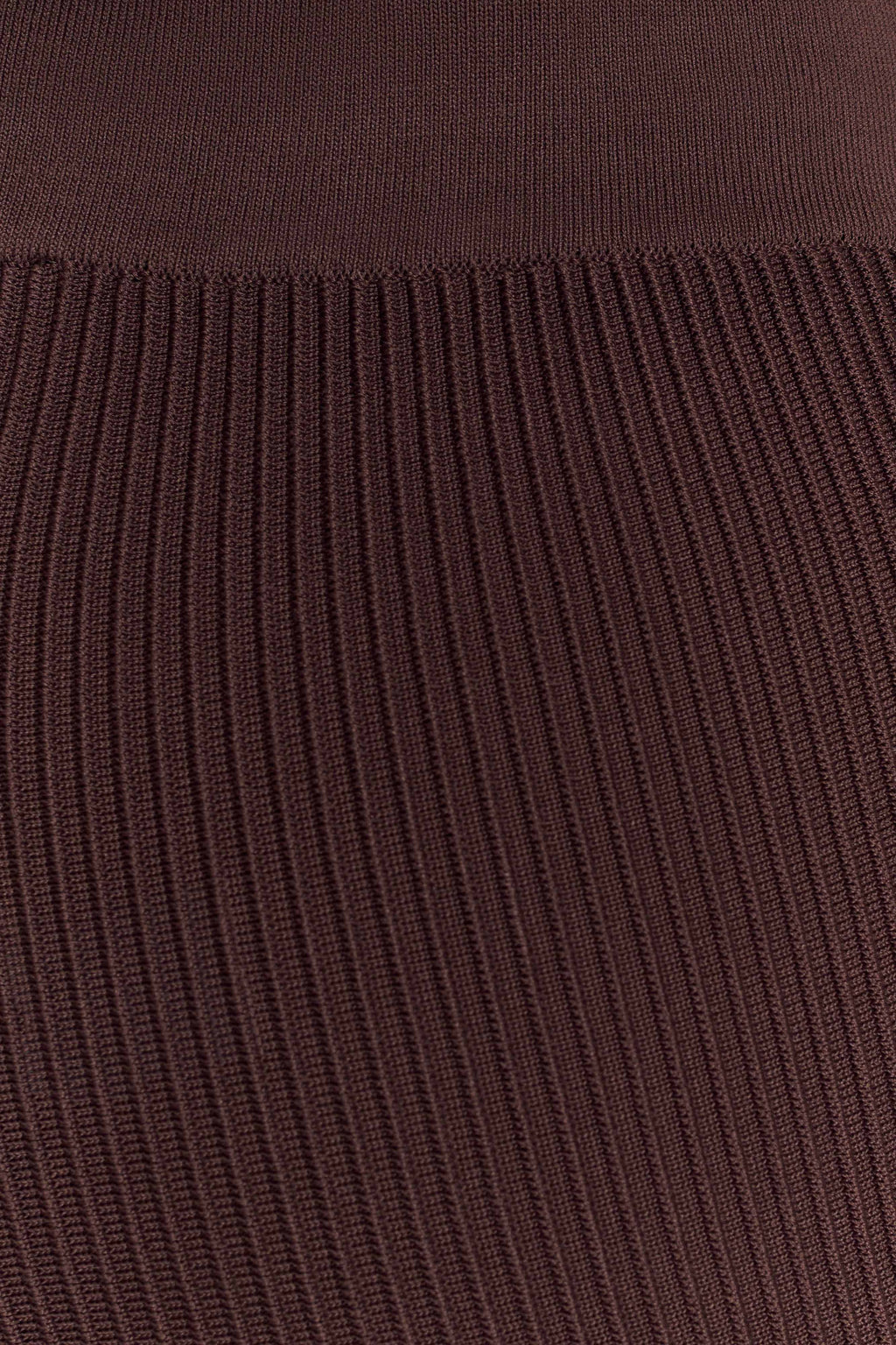 Elodie Ribbed Knit Pants - Chocolate