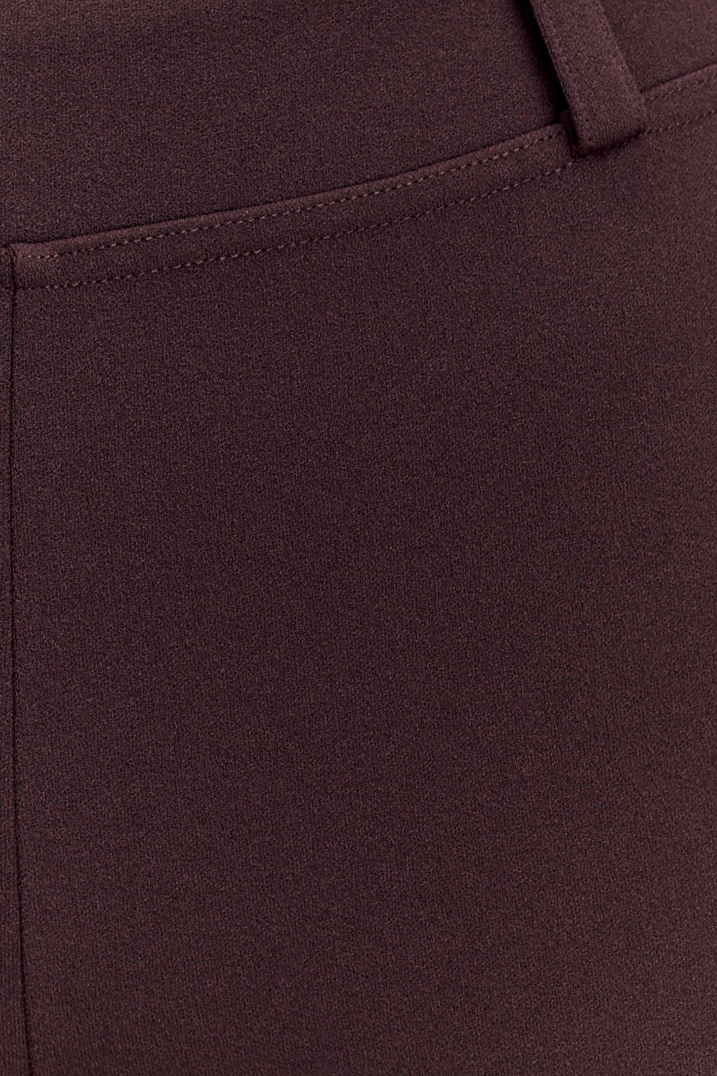 Blanca Stretch Crepe Capri Pants - Chocolate