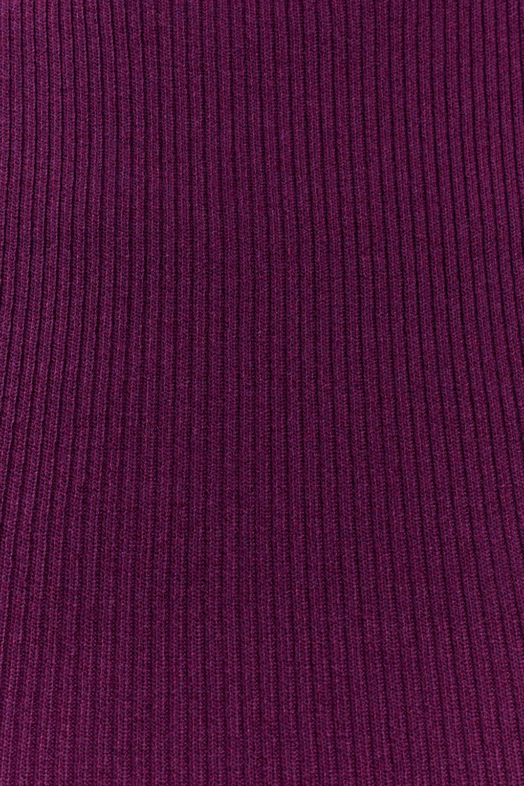 Diya Ribbed High Waisted Pants With Wire Hem - Plum