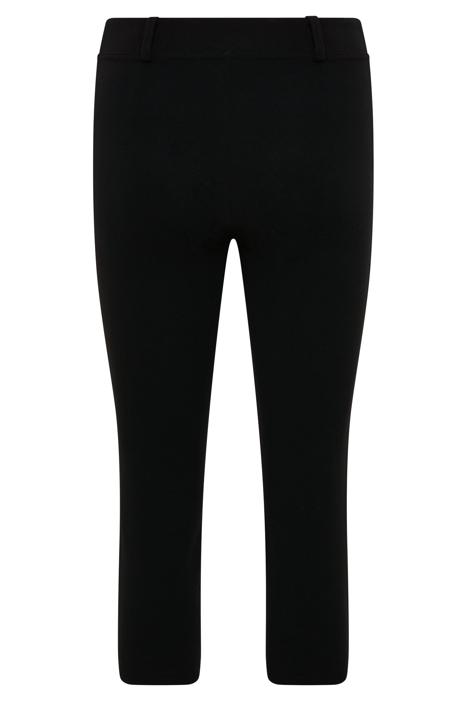 Blanca Stretch Crepe Capri Pants - Black