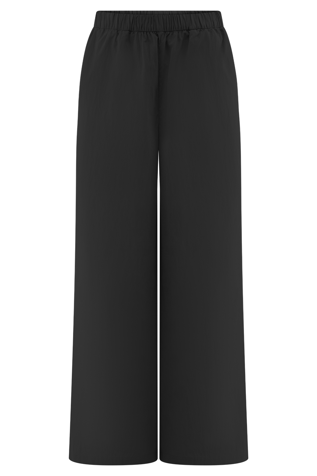 Campbell Cotton Wide Leg Pants - Black