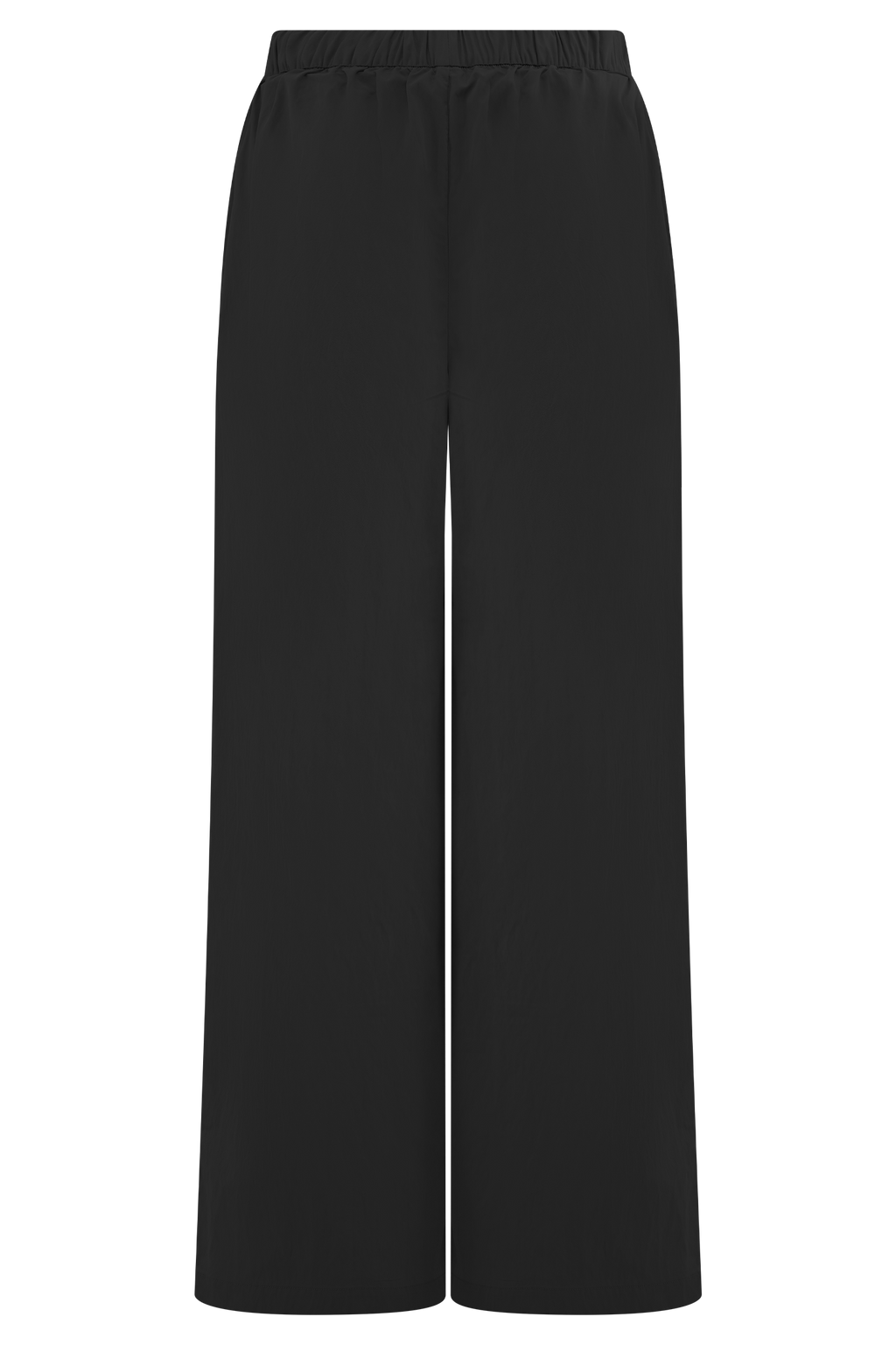 Campbell Cotton Wide Leg Pants - Black