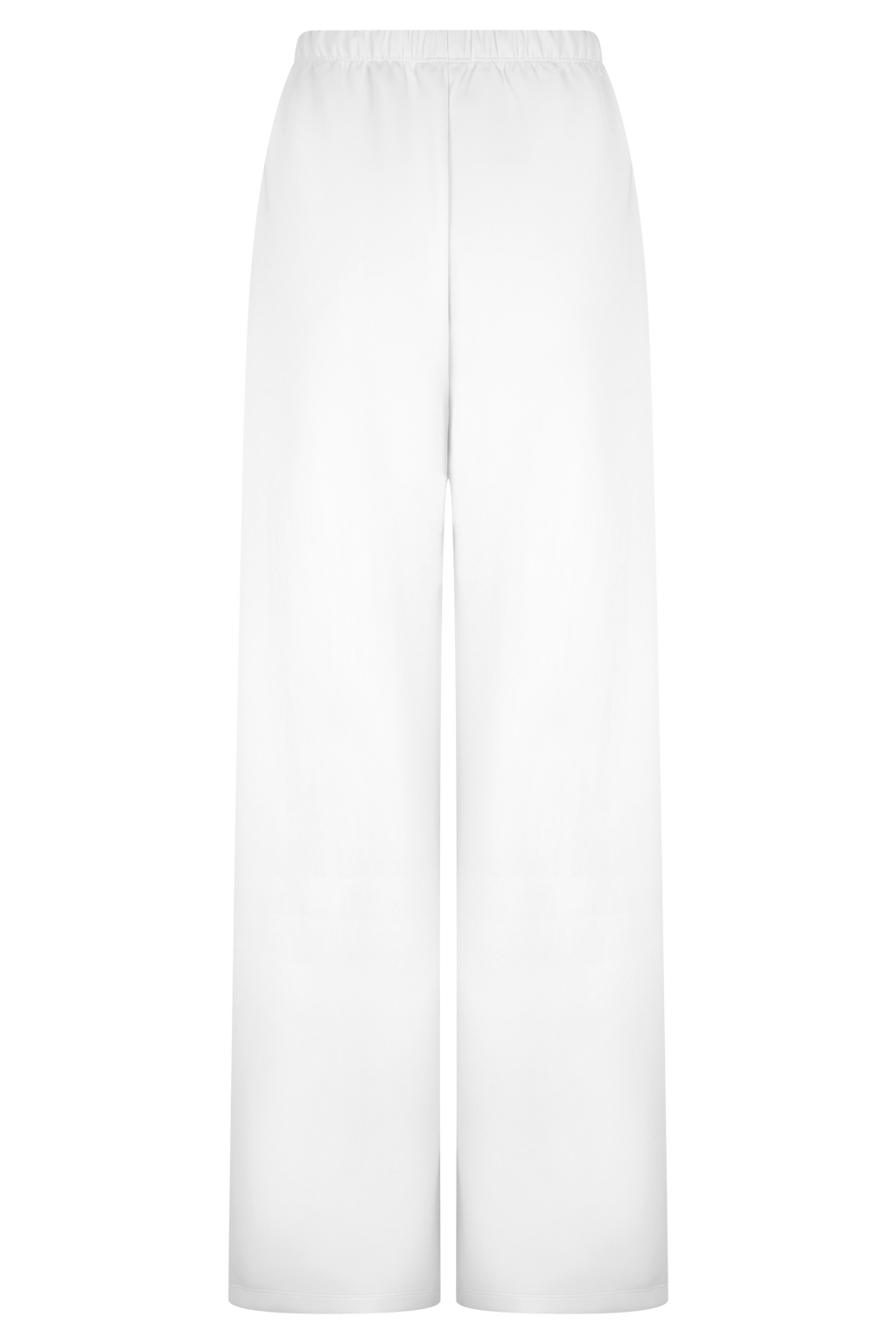 Janayia Cotton Wide Leg Pants - White