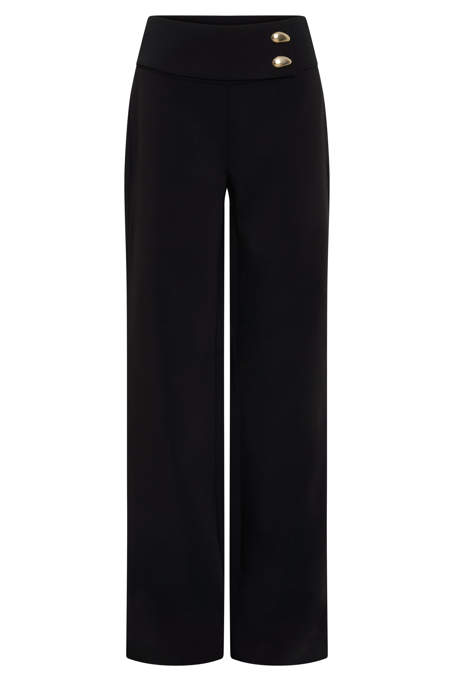 Lindie Straight Leg Suiting Pants - Black