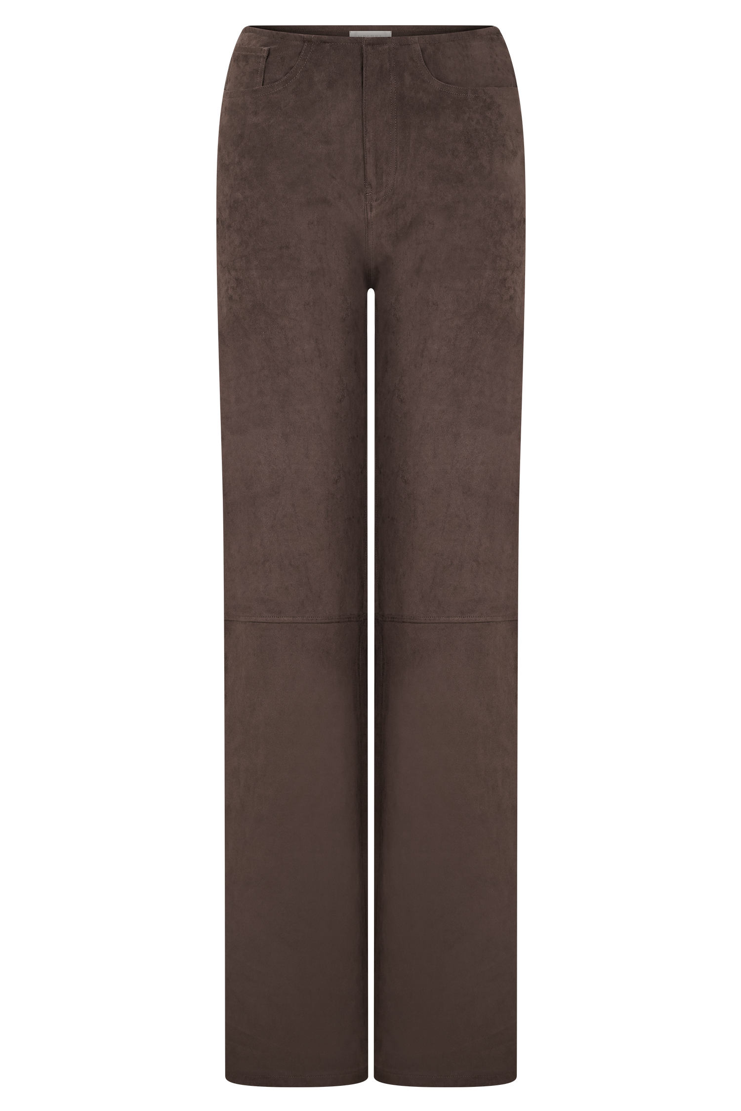 Logan Faux Suede Pants - Dark Chocolate