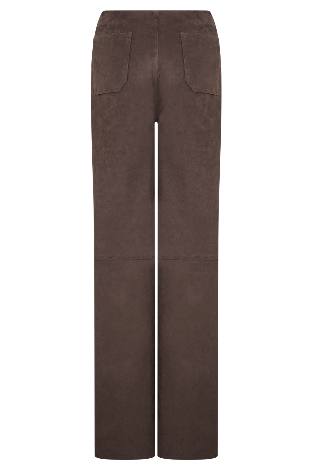 Logan Faux Suede Pants - Dark Chocolate