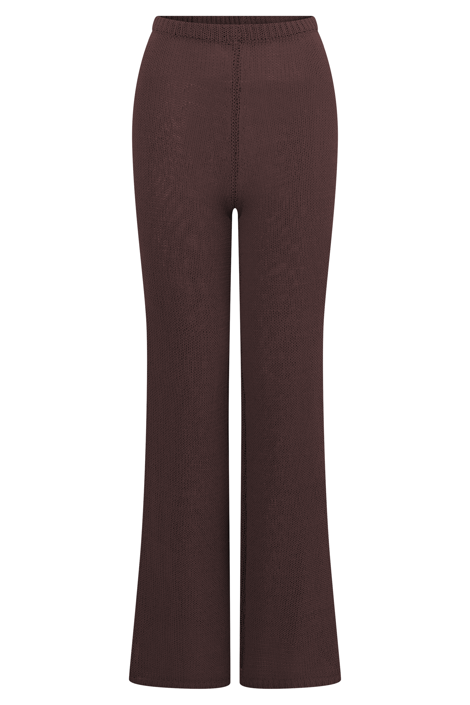 Malani Wide Leg Knit Pants - Chocolate