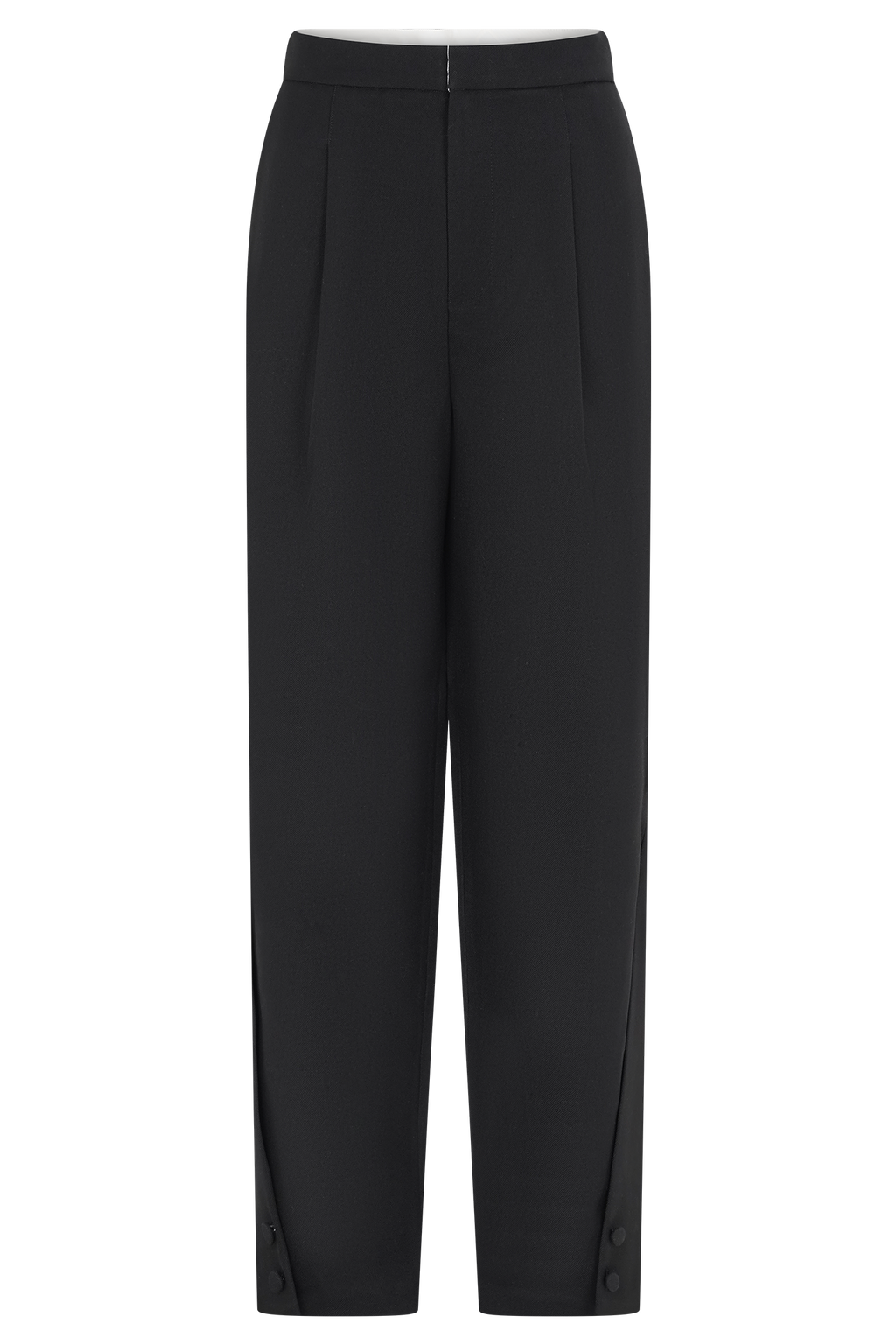 Olie Barrel Leg Suiting Pants - Black